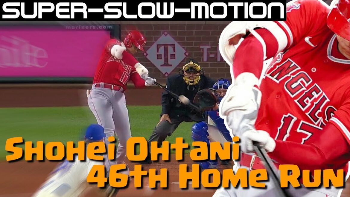 46e Home Run de Shohei Ohtani, 100e RBI【Super-Slow-Motion】
