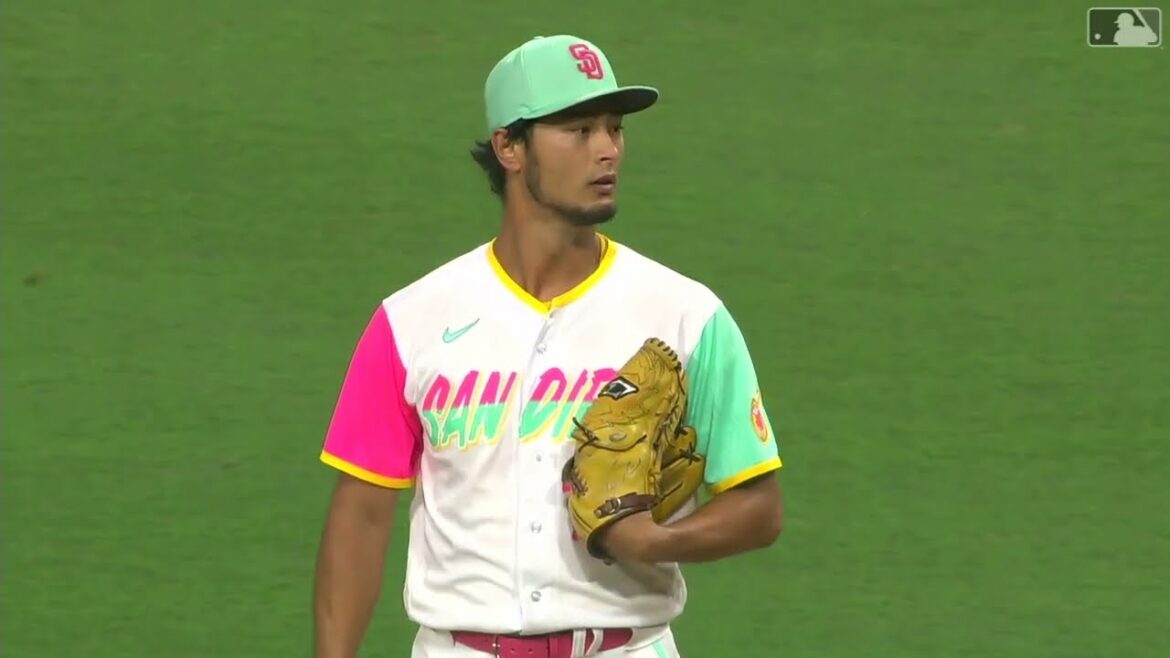 Yu Darvish 6e manche, 3 points, 6 retraits au bâton.