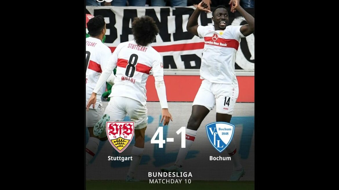 Stuttgart - Bochum 4-1 |  Wataru Endo, but de Silas, Bundesliga🔥🐐#shorts #bundesliga #stuttgart #bochum