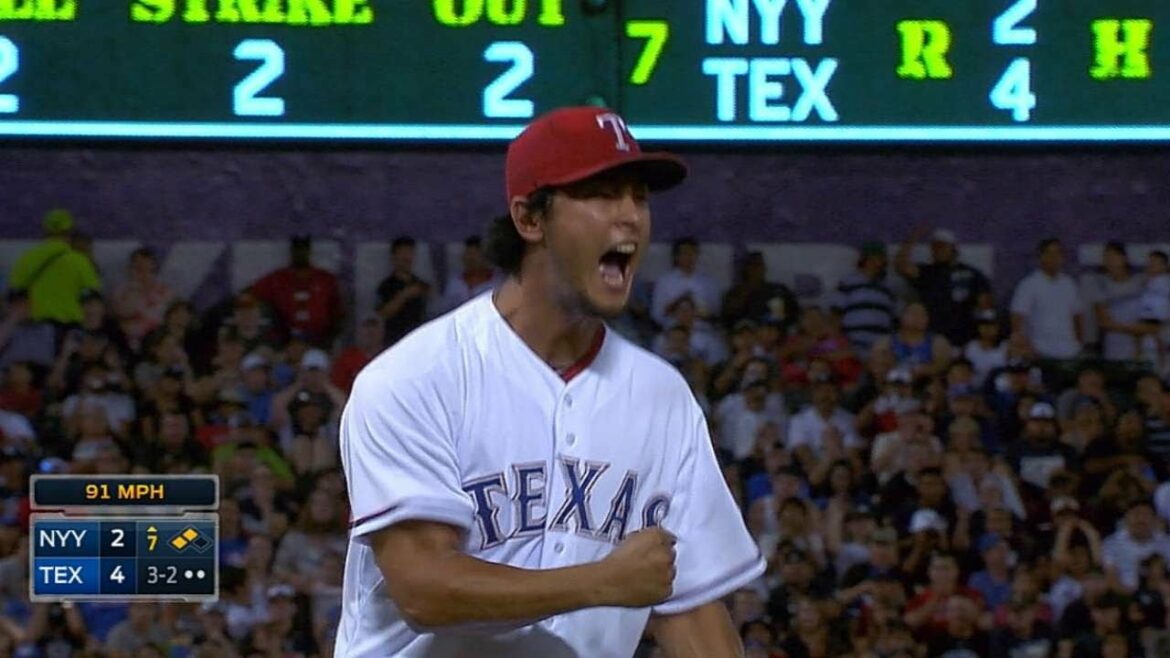 NYY@TEX : Les fans de Darvish huit sur sept cadres solides