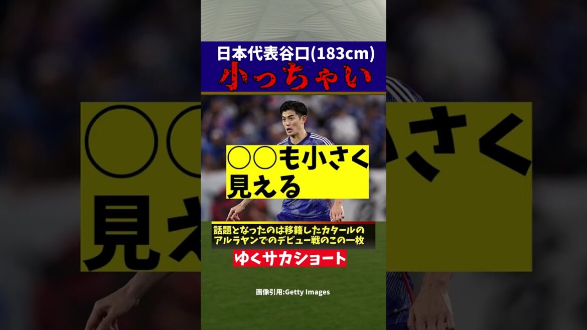 [Équipe nationale de football du Japon]Shogo Taniguchi (183 cm) est un peu petit w[Commentaire lent]#short