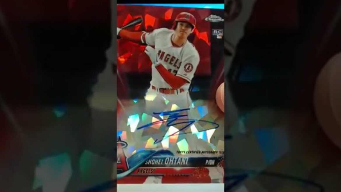 Shohei Ohtani Red RC Auto à partir de 2018 Topps Chrome Sapphire