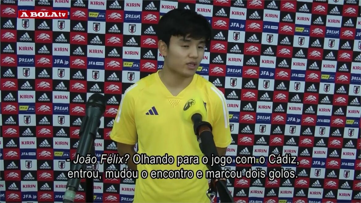 Takefusa Kubo a évoqué les chances du Portugal, a parlé de João Félix et de son collègue Hidemasa Morita Takefusa Kubo a évoqué les chances du Portugal, a parlé de João Félix et de son collègue Hidemasa Morita