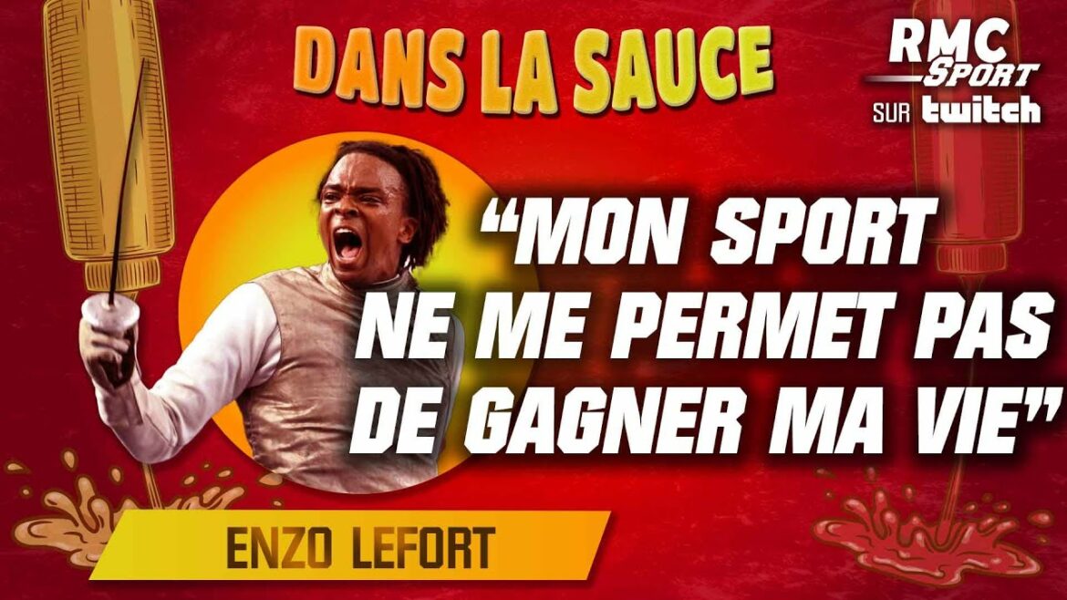 Twitch RMC Sport : Enzo Lefort est "Dans La Sauce" ( Champion olympique d'escrime) ITW INTÉGRALE
