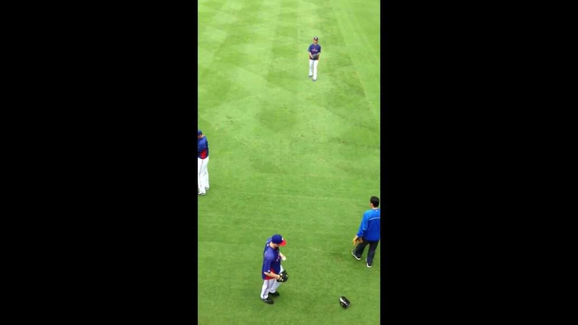 Yu Darvish et Rangers s'entraînent