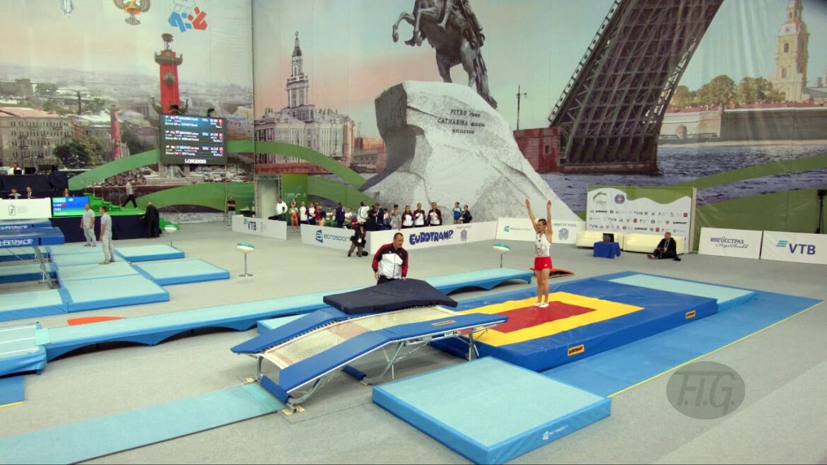 SCHMIDT Daniel (GER) - Mondiaux de trampoline 2018, Saint-Pétersbourg (RUS) - Qualification Double Mini R1