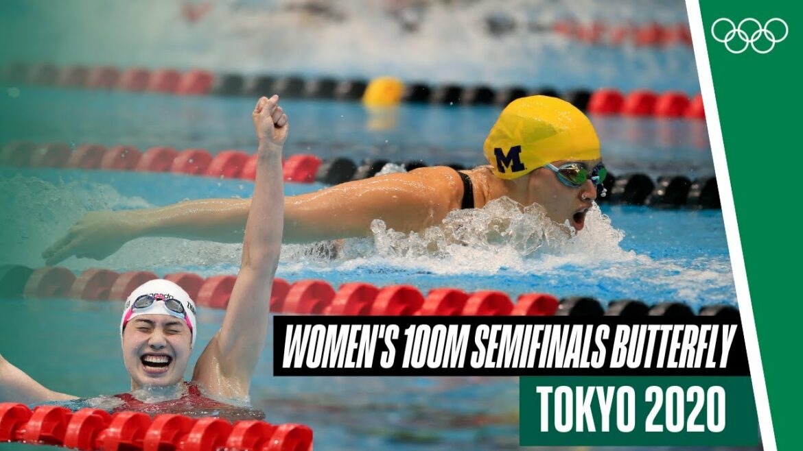🏊🏻‍♀️ Demi-finales du 100 m papillon féminin à Tokyo 2020 !