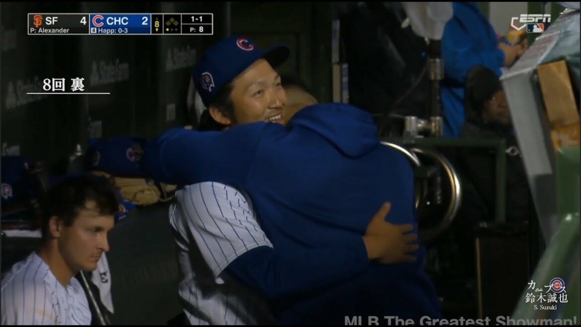 [Seiya Suzuki]Balle passionnante de 133m !  Coup de circuit en solo n ° 13 pour la première fois en 3 matchs!  !