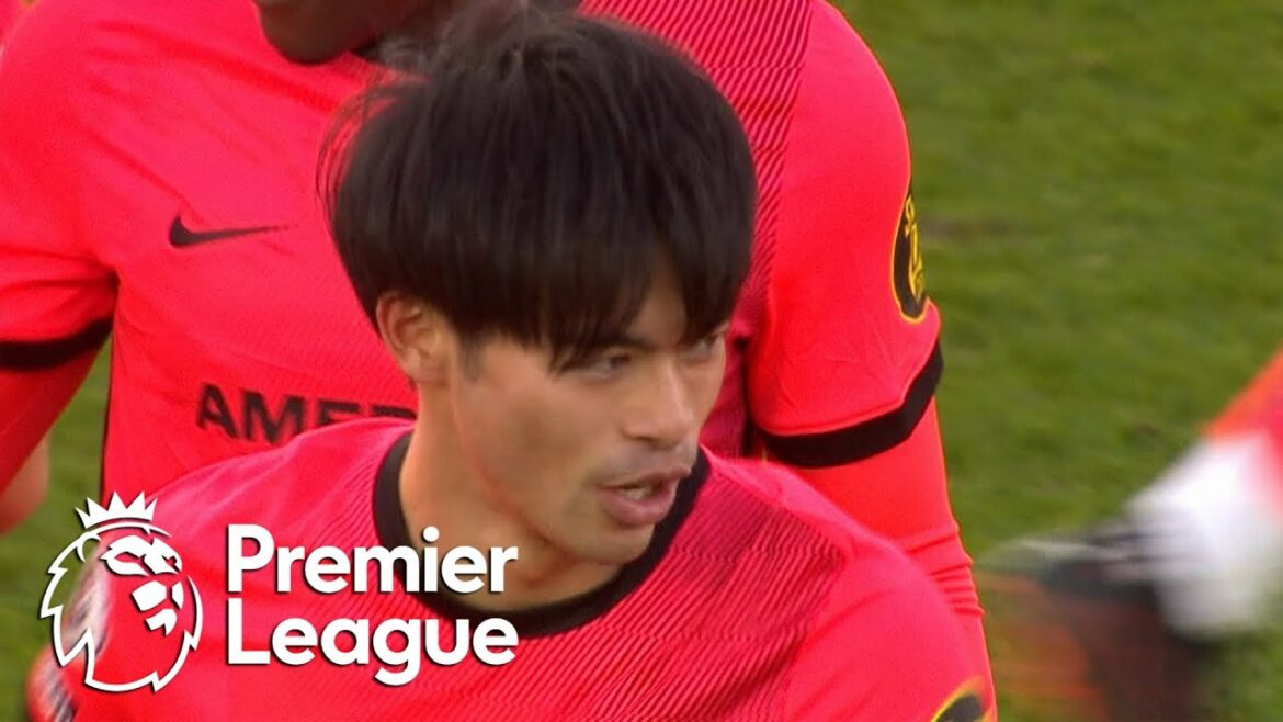 L'étourdissant Kaoru Mitoma donne l'avantage à Brighton contre Leicester City |  Premier League |  NBC Sports