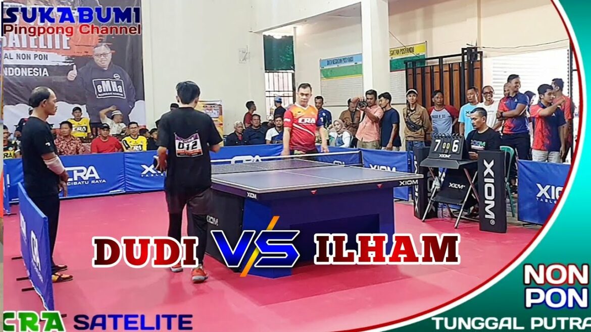 DUDI vs ILHAM Bupati Cup NON PON Men's Singles Table Tennis Championship 2023 卓球選手権 卓球の世界