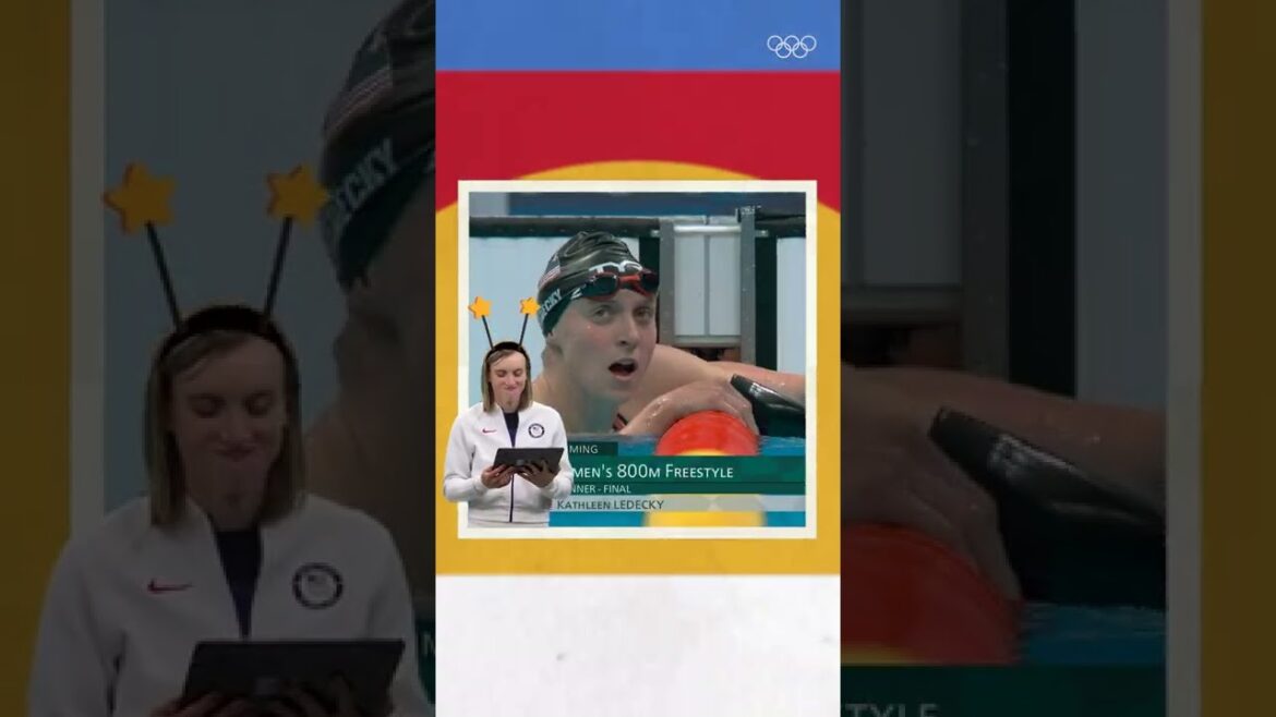 Katie Ledecky réagit à sa victoire au 800 m de Tokyo 2020 !