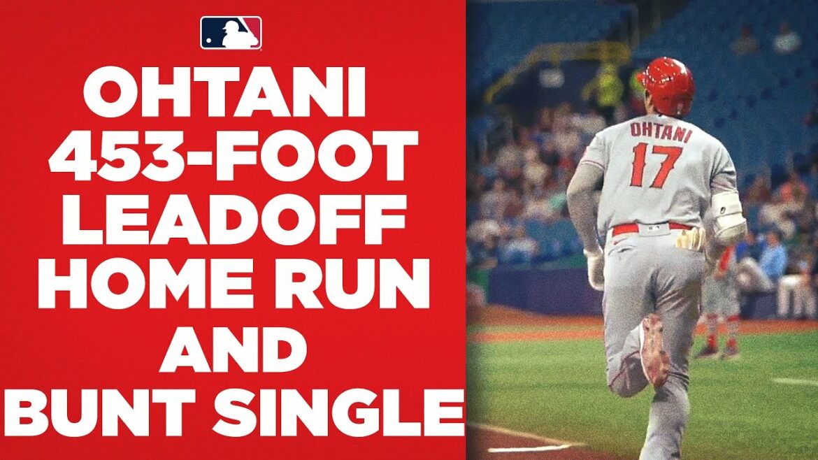 INARRÊTABLE!  Shohei Ohtani BLASTS un home run de 453 pieds, puis LEGS OUT un simple carie!