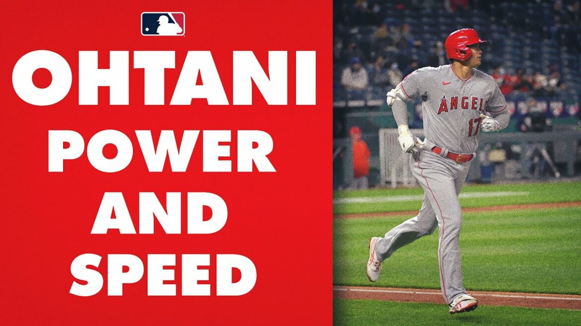 Puissance et vitesse !  Shohei Ohtani SPRINTS près de 30 pieds / s pour un simple sur le terrain, puis ÉCRASE le circuit!