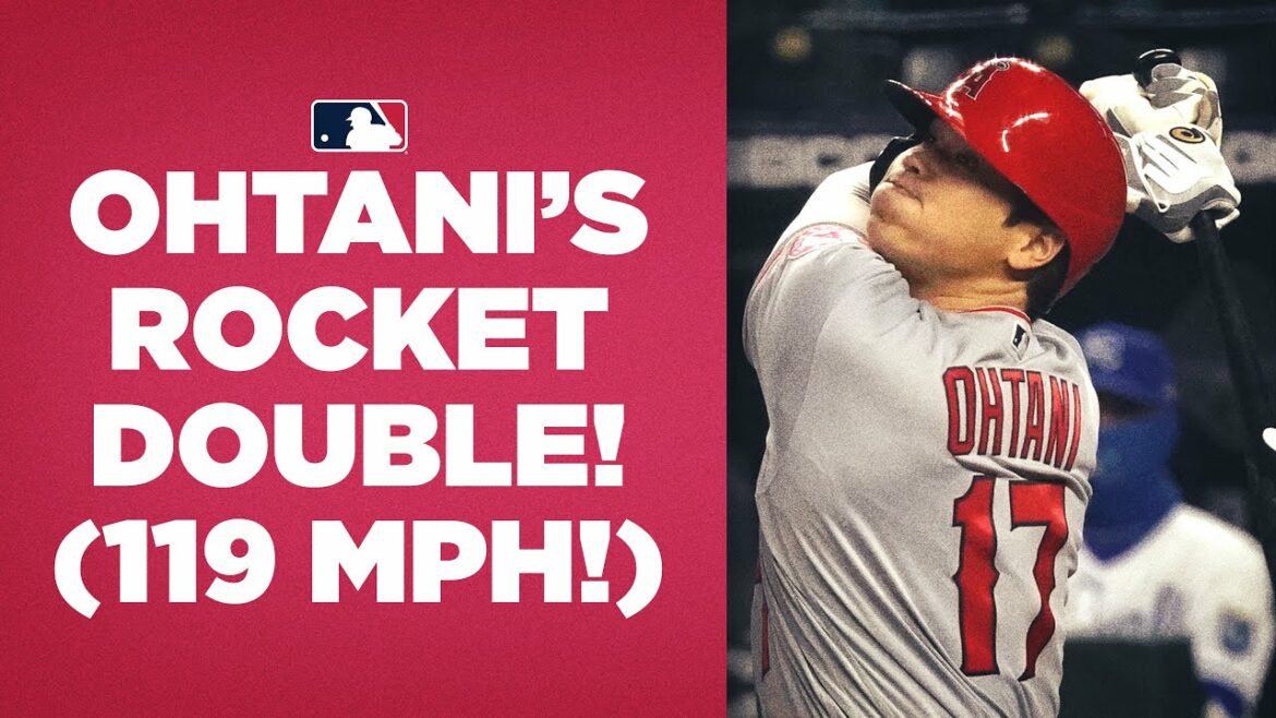 Shohei Ohtani LANCE la balle la plus durement touchée de la saison MLB (119 mph) pour un doublé !!