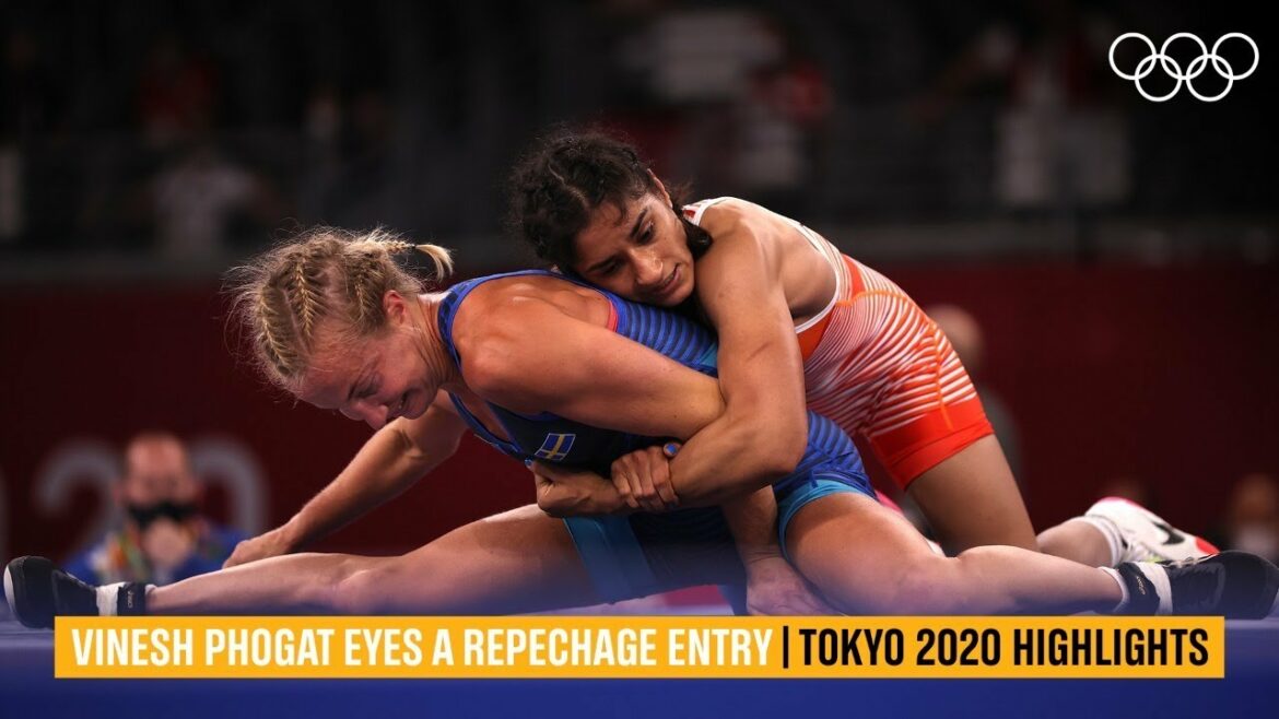 Vinesh perd en quart de finale de lutte |  Faits saillants de #Tokyo2020