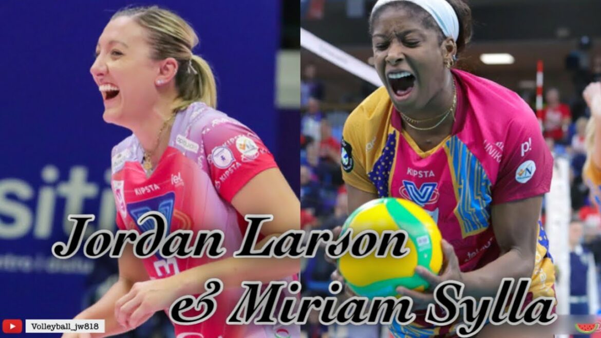 Jordan Larson et Miriam Sylla |  Vero Volley Milano vs CS Volei Alba BLAJ | Ligue des champions CEV 2022/23