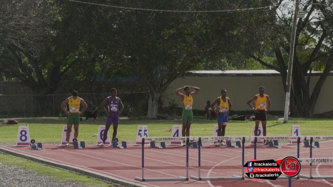 Rickoy Hunter : classe 2 garçons 110H aux haies centrales, lancers et relais