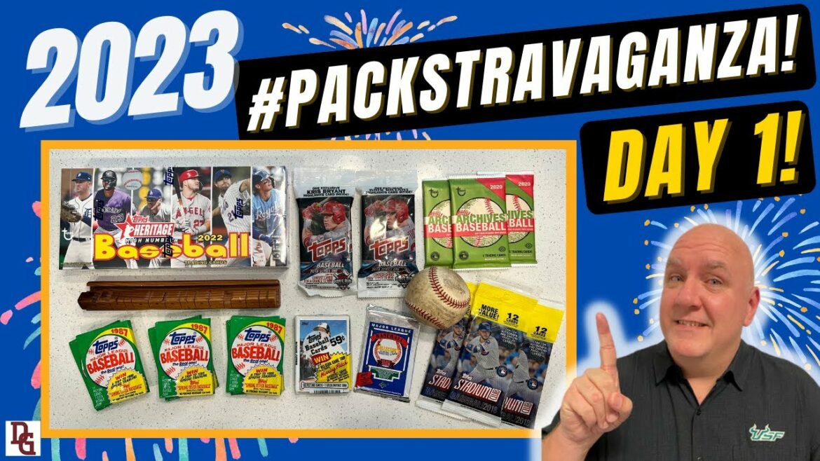 ⚡2023 Packstravaganza !⚡Jour 1⚡Chasse aux cartes J-Rod Rookie, Shohei Ohtani RC et plus encore !