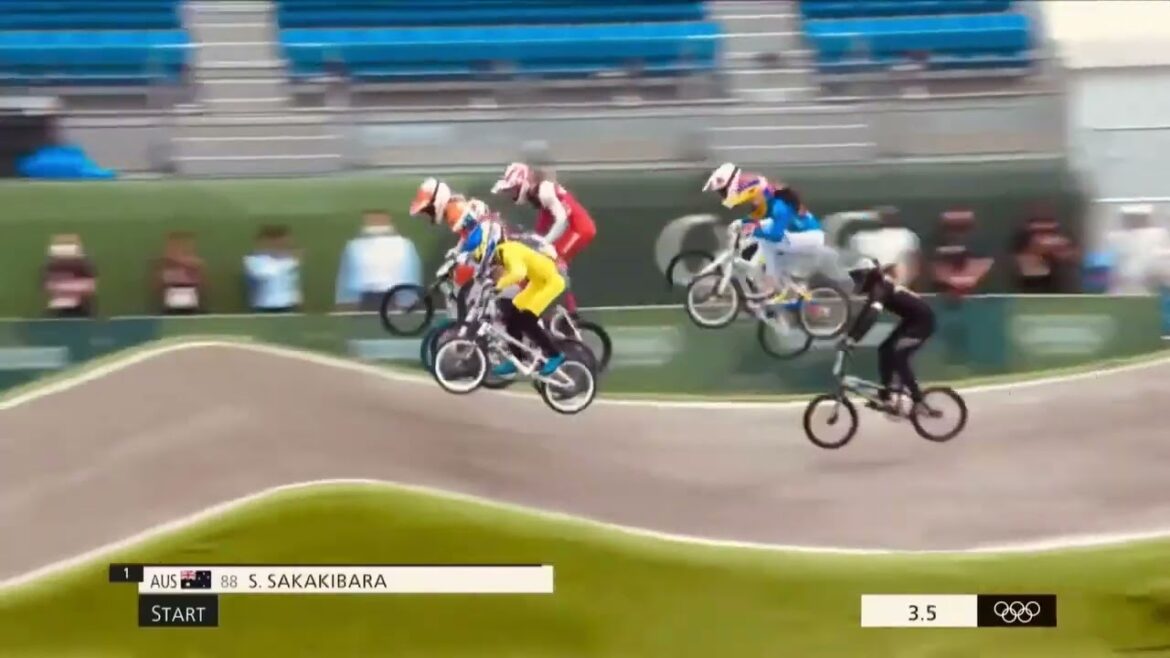 Jeux olympiques de Tokyo 2020 femmes élite crash #bmxrace #bmx