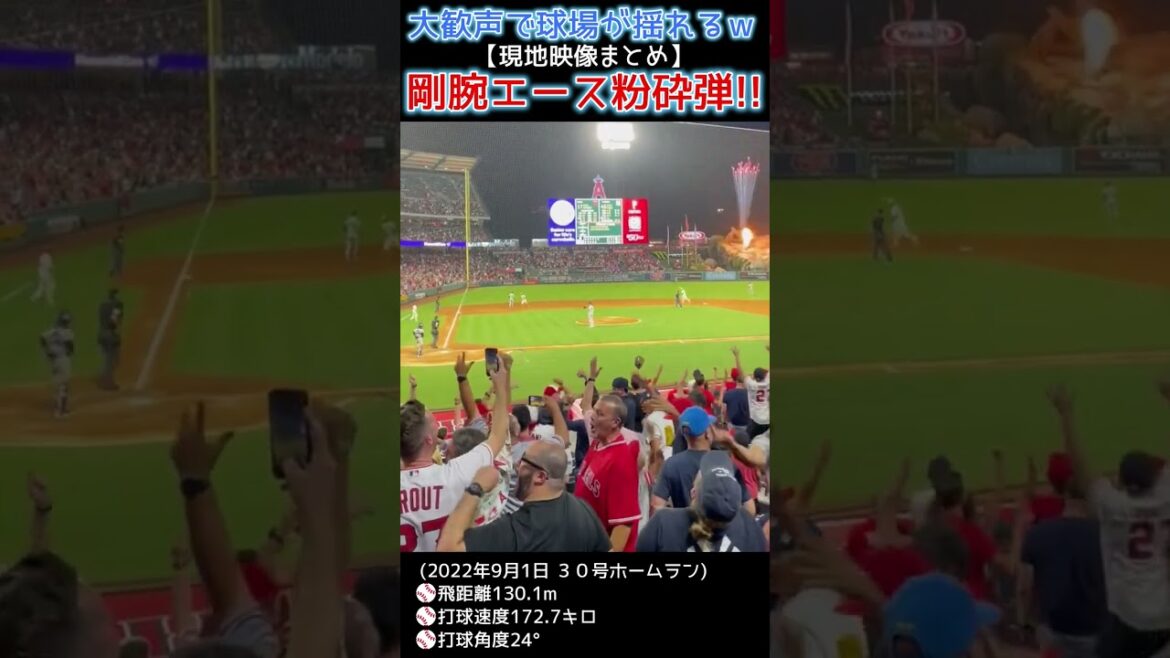 ⚾ Balle pulvérisée d'as de l'armée à bras forts ! Trop parfait 30e finale 3 courses paralysées[Le stade tremble avec de fortes acclamations w résumé vidéo locale ⑩]#Shohei Otani 2022 #vidéo locale #shotrs #shoheiohtani