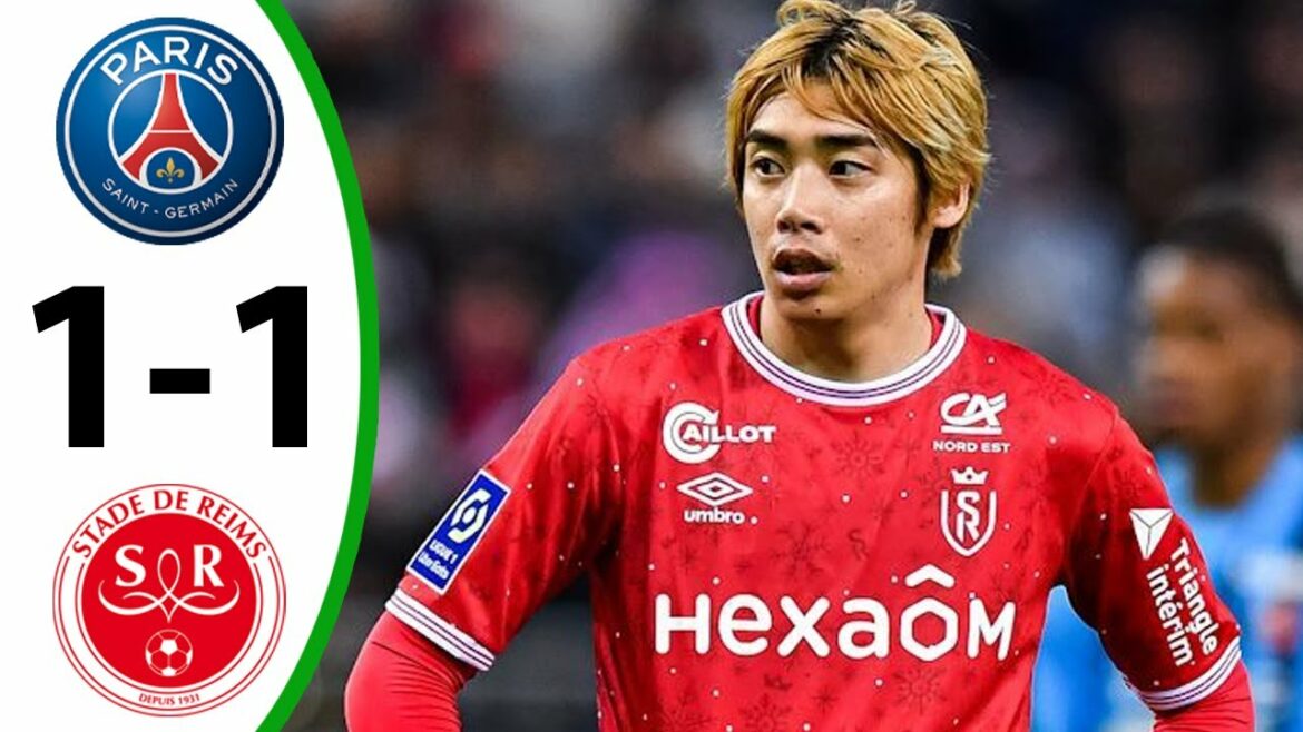 Paris SG vs Reims 1-1 Junya Ito Face à Messi en France 2023 HD