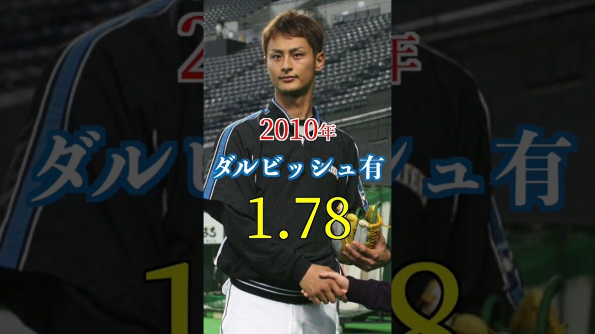 [Pali League]Meilleure ERA par année #shorts #Darvish