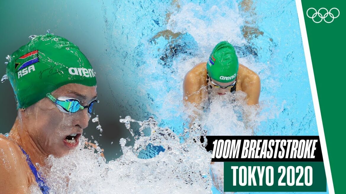 Demi-finales complètes du 100 m brasse femmes à Tokyo 2020 !  🏊‍♀️