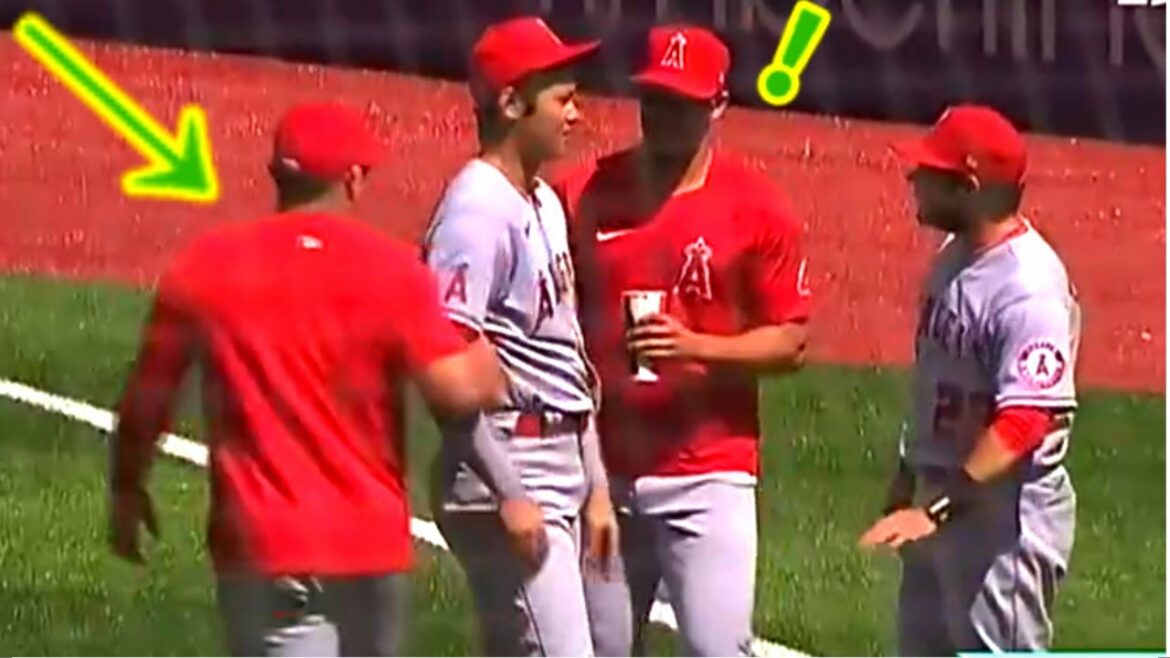 [shoheiotani]L'homme qui s'est soudainement approché de Shohei Otani, et l'instant d'après... Shohei était vraiment bouleversé !  !  !