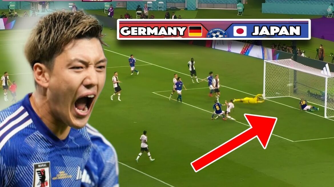 Ritsu Doan a marqué son premier but contre l'Allemagne, Allemagne contre Japon 1-2.