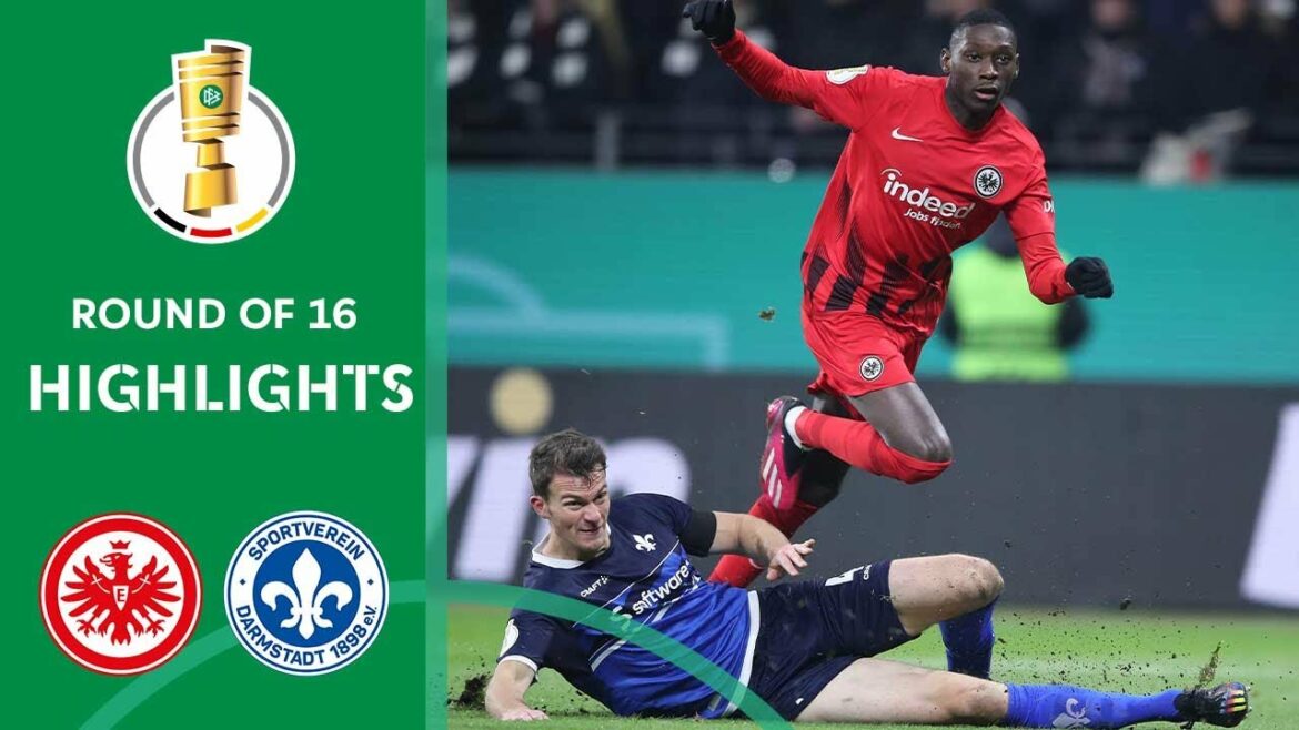 Incroyable Kolo Muani !  |  Eintracht Francfort vs Darmstadt 98 4-2 |  Faits saillants |  huitièmes de finale de la Coupe DFB