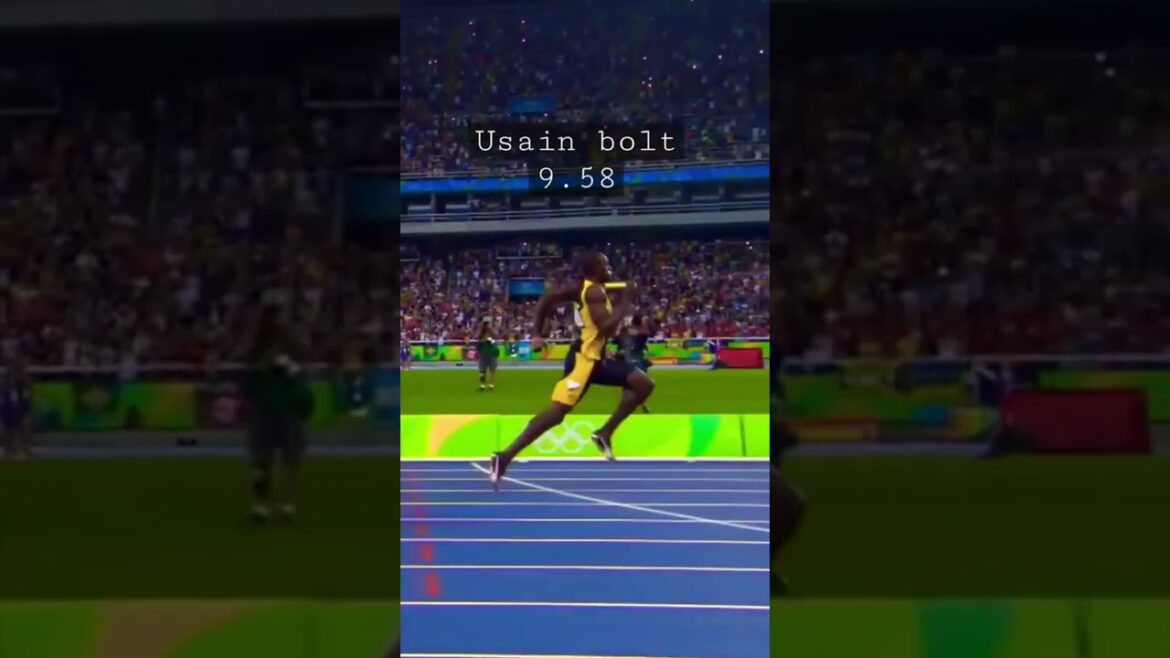 Vidéo de course d'Usain Bolt #viral #shorts #trending #short
