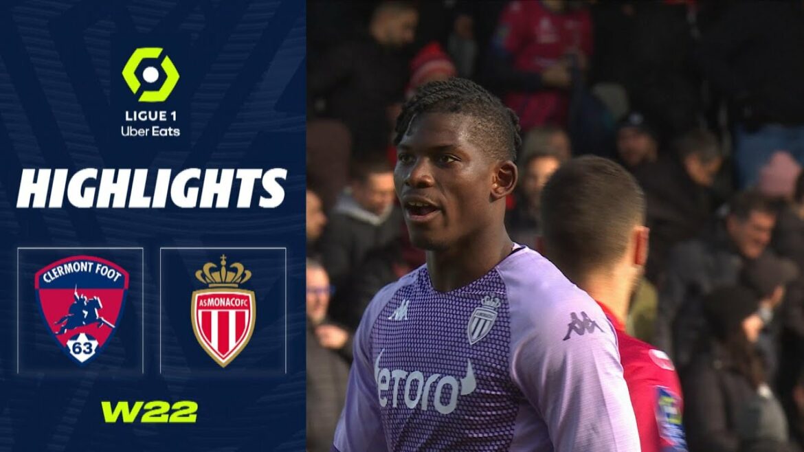 CLERMONT FOOT 63 - AS MONACO (0 - 2) - Temps forts - (CF63 - ASM) / 2022/2023