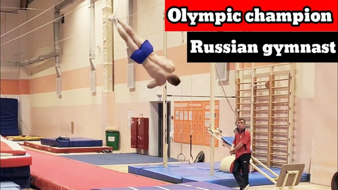 champion olympique |  compétences les plus difficiles au sol et aux anneaux |  Denis ablyazen gymnaste russe.