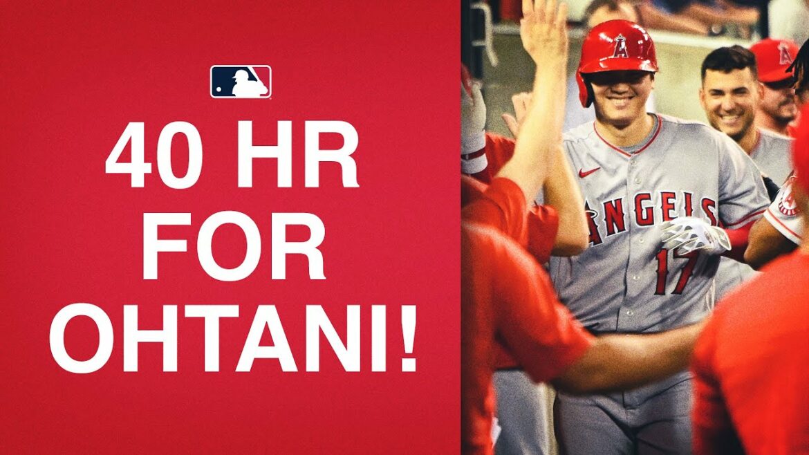 Bien sûr Shohei Ohtani est le premier à 40 HR cette saison !