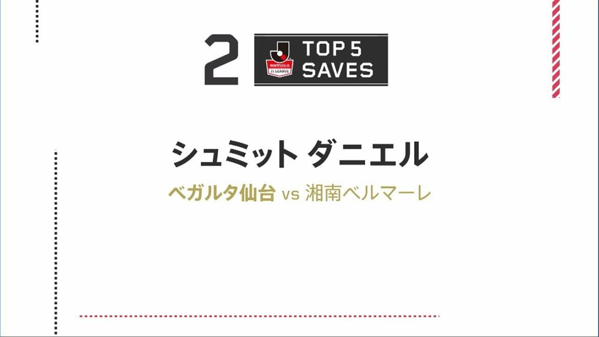 DAZN TOP 5 DES SAUVEGARDES | GK 1 Schmidt Daniel | Meiji Yasuda J1 League Round 22
