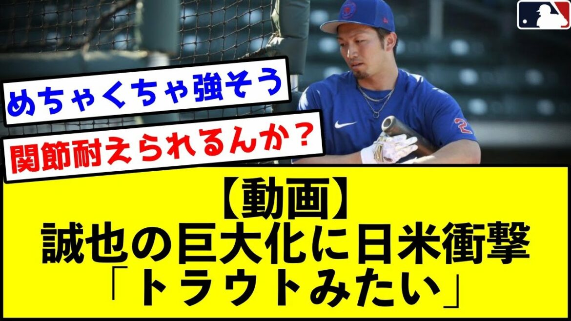 [Seiya Suzuki]Un cou très épais et une poitrine serrée... Choqué par le "gigantesque" "On dirait une truite"[Quelle réaction J][Shohei Otani/baseball]