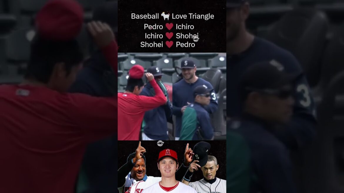 Un Baseball 🐐 Love Triangle feat.  Pedro, Ichiro & Shohei #baseball #short