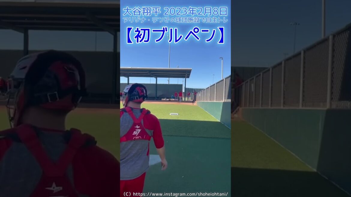 ⚾ Le premier enclos d'Otani-san est là ! (2023.2.8 Installation de l'équipe de baseball Arizona Tempe) #shoheiohtani #shorts #Shohei Otani