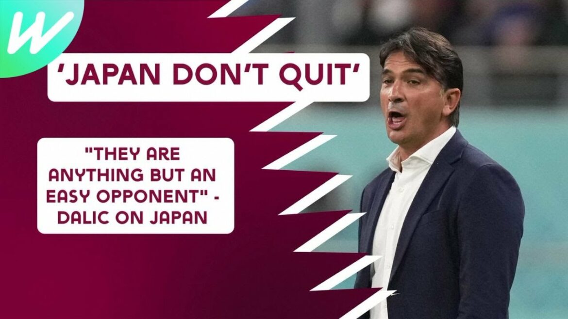 "C'est tout sauf un adversaire facile" - Zlatko Dalic de l'équipe Japon |  Coupe du Monde de la FIFA Qatar 2022