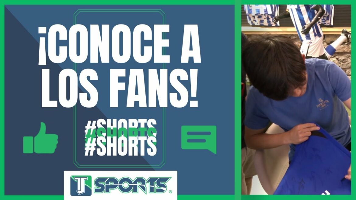 Le japonais Takefusa Kubo RENCONTRE les fans de la Real Sociedad dans la boutique officielle #Shorts