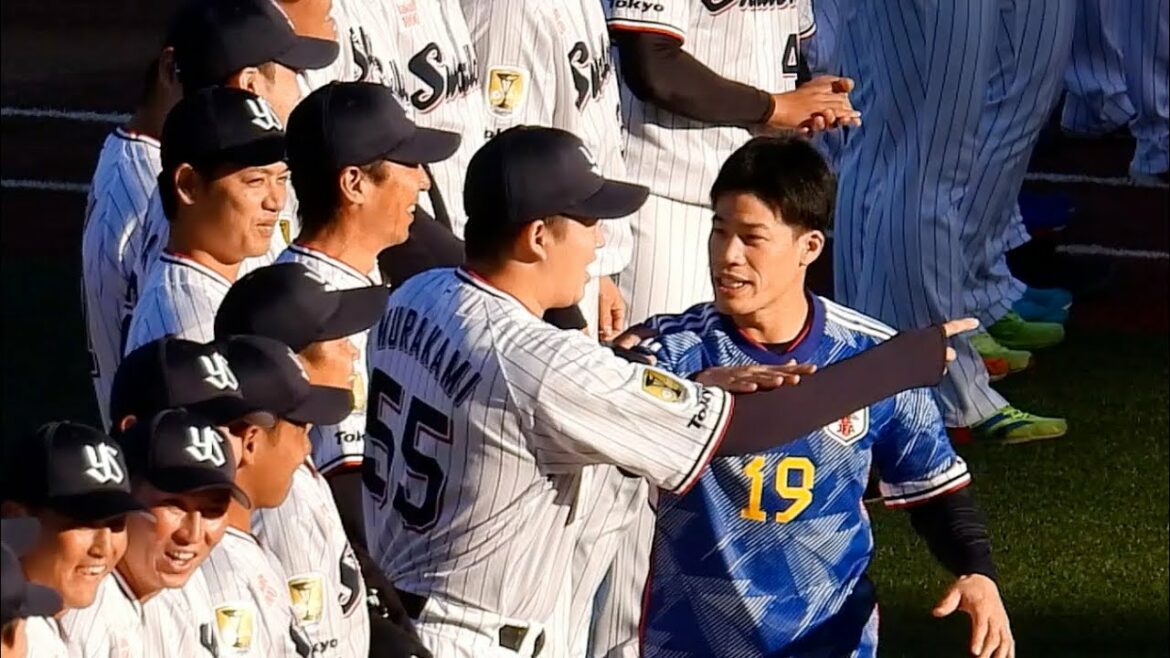[Retour d'urgence]M. Hiroki Sakai (Yasutaka Shiomi) saute le match contre le Costa Rica et participe au fan feeling de Yakult[Coupe du monde][Fan Appreciation Day 2022][Tokyo Yakult Swallows]27 novembre 2022