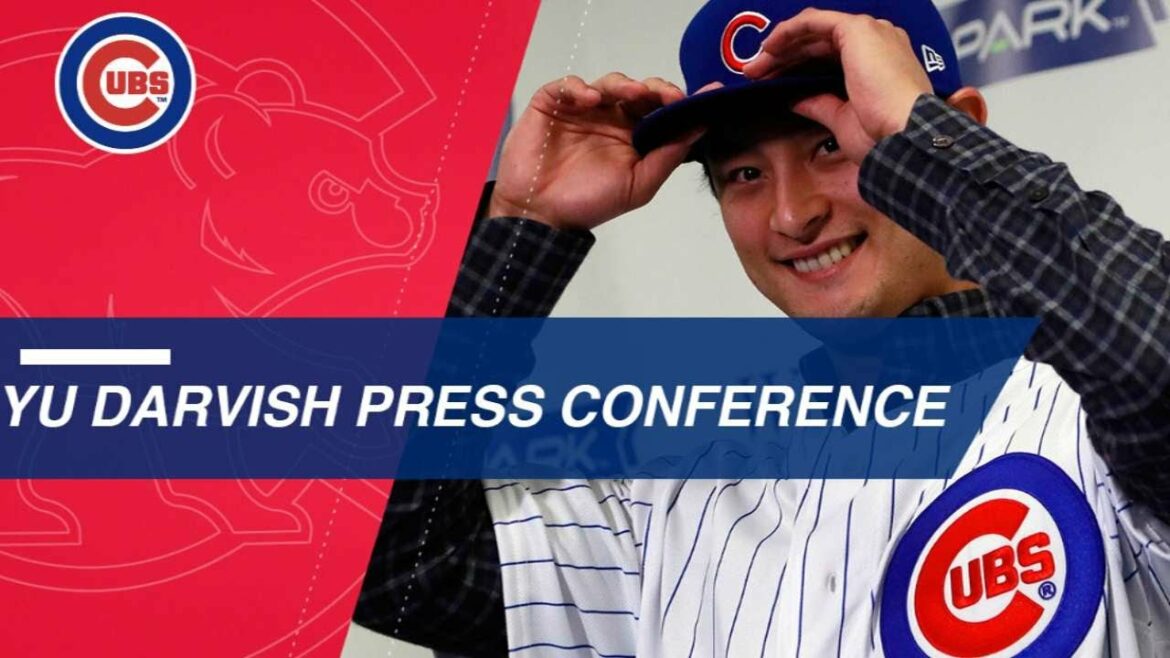 Présentation de Yu Darvish, ravi de rejoindre les Cubs