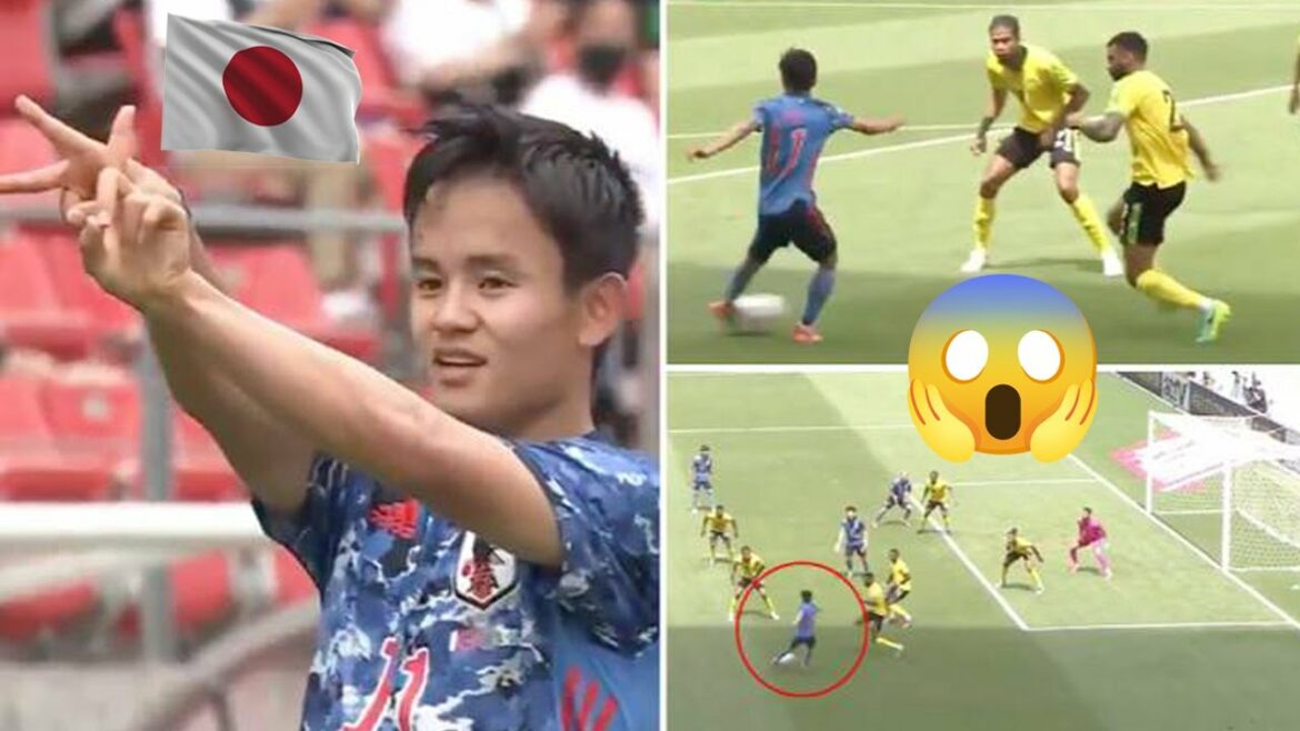 Le Japonais Takefusa KUBO marque un but 'Quadruple Nutmeg' contre la Jamaïque