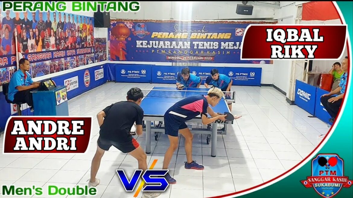 Andre + Andri VS Iqbal + Riky Kejuaraan Tenis Meja PERANG BINTANG Gemilang Cup 2023 Andre + Andri VS Iqbal + Riky Kejuaraan Tenis Meja PERANG BINTANG Gemilang Cup 2023