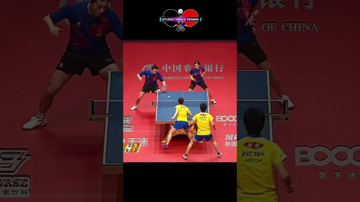 comment jouer au tennis de table double #shorts