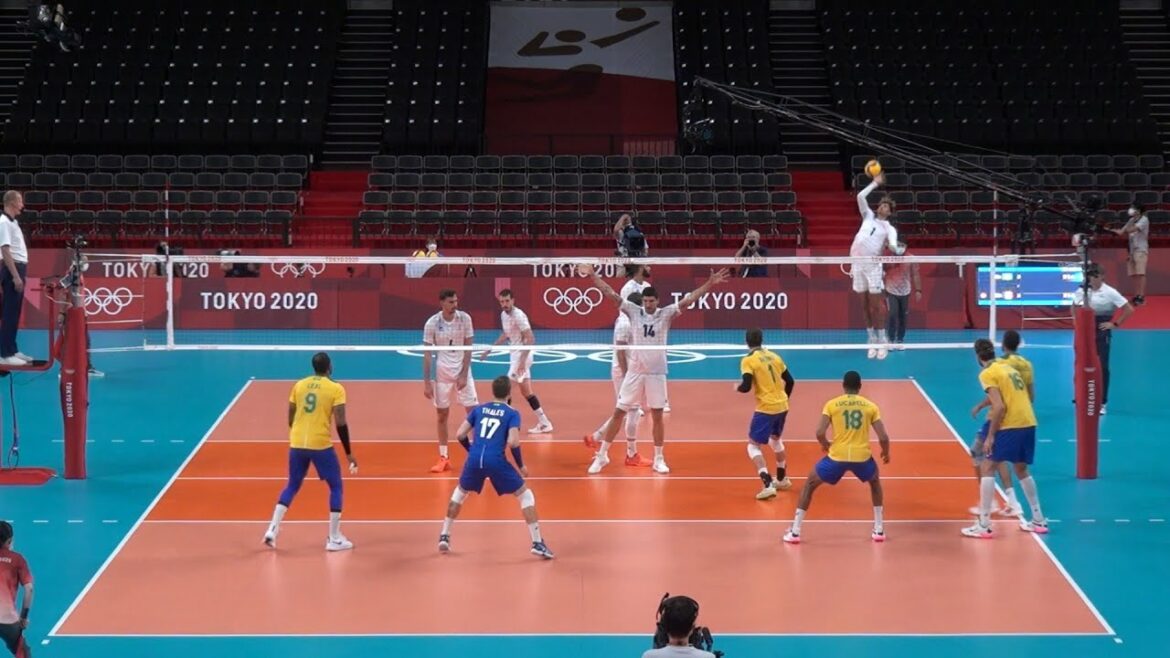 Volleyball Olympique Tokyo 2020 : Brésil - France 3:2 Match COMPLET