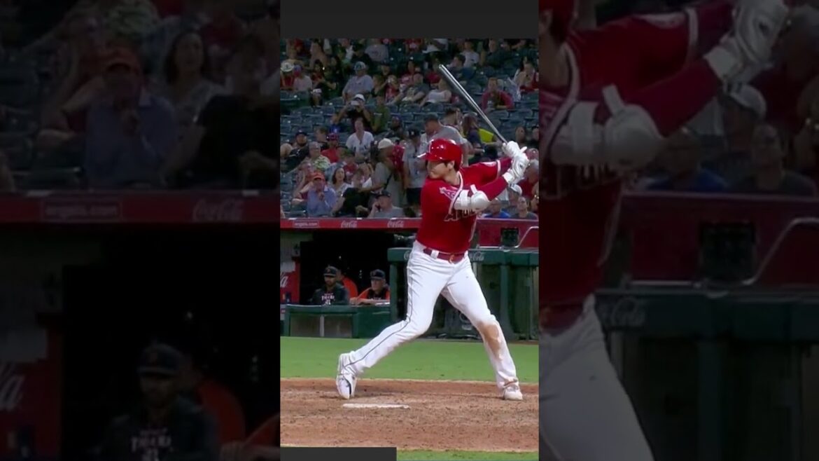 Shohei Ohtani Balançoire de baseball au ralenti