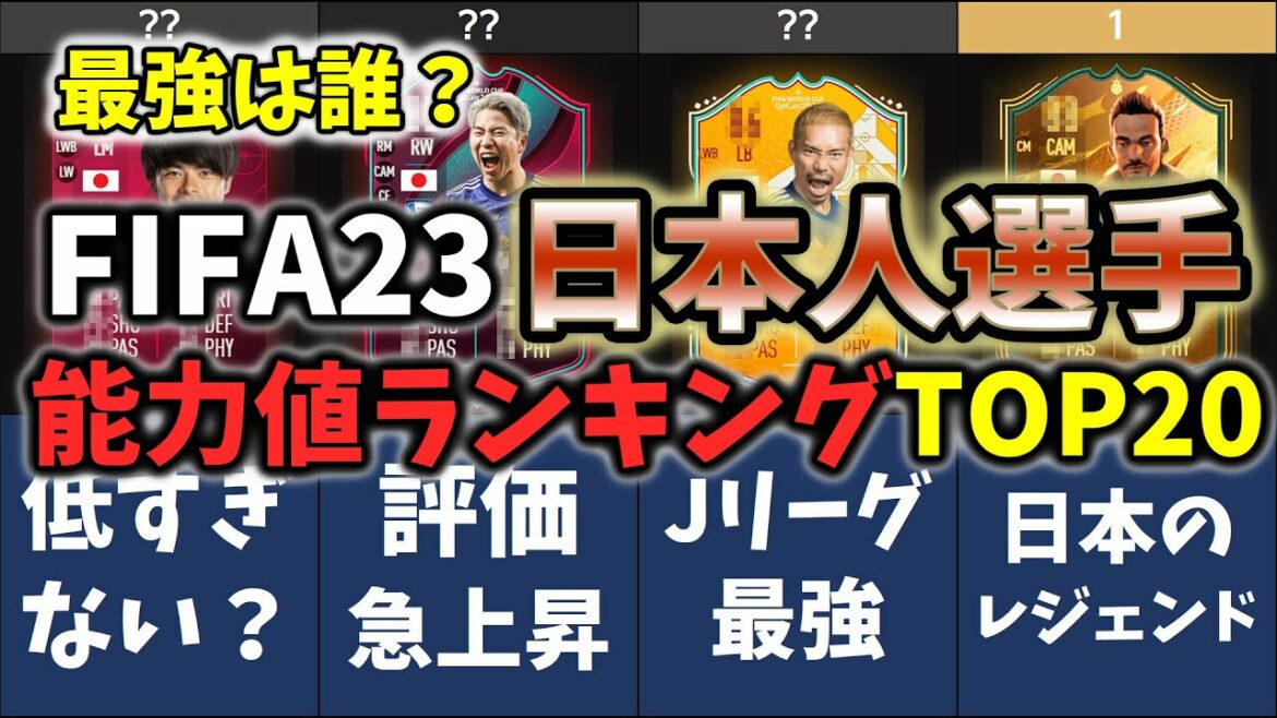 Trop sous-estimé ! ? Classement des capacités des joueurs japonais FIFA23 TOP20 Trop sous-estimé ! ? Classement des capacités des joueurs japonais FIFA23 TOP20