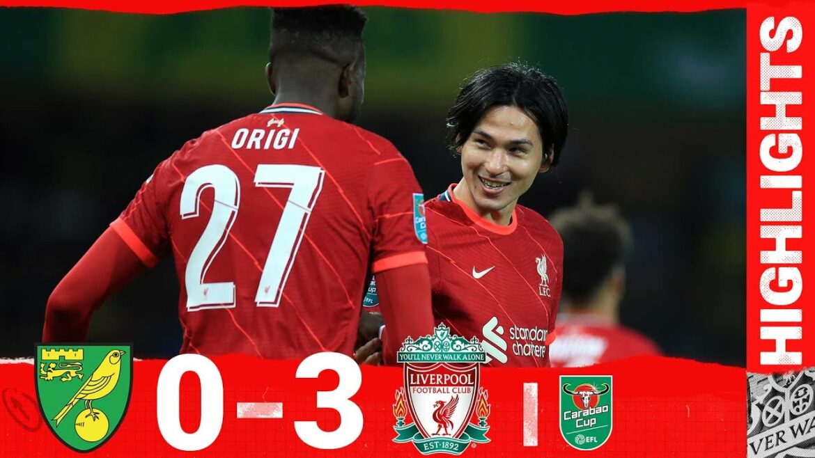 Temps forts : Norwich City 0-3 Liverpool |  Minamino et Origi l'emportent pour Liverpool