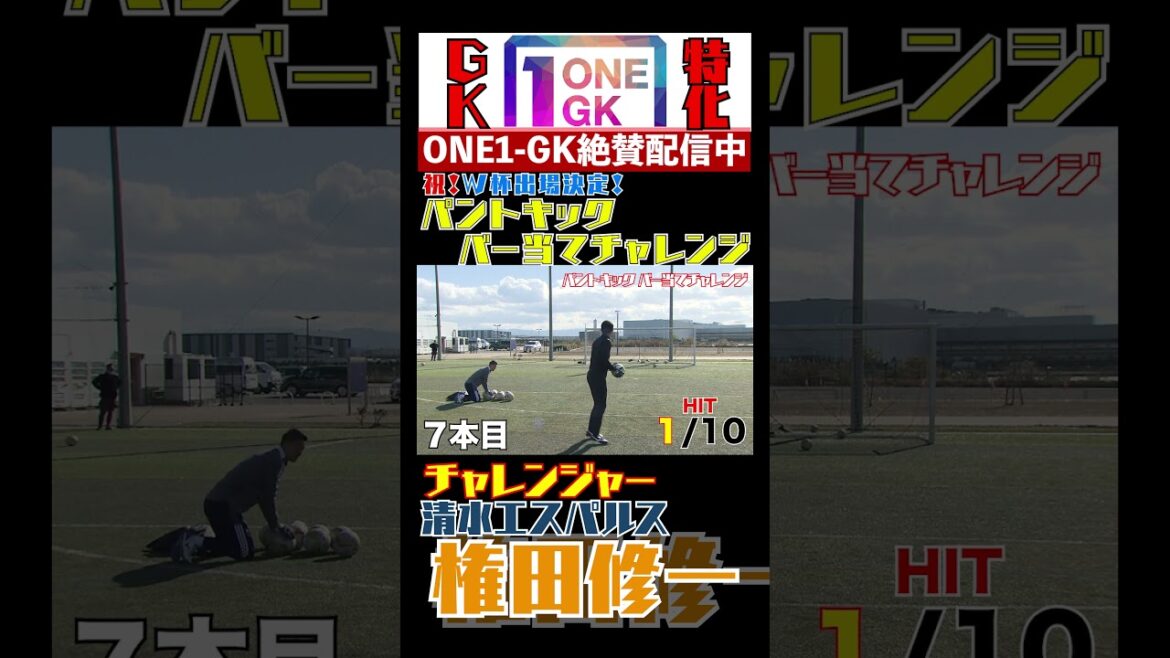 [Équipe nationale du Japon]Shuichi Gonda défie la barre de coup de pied de botté !